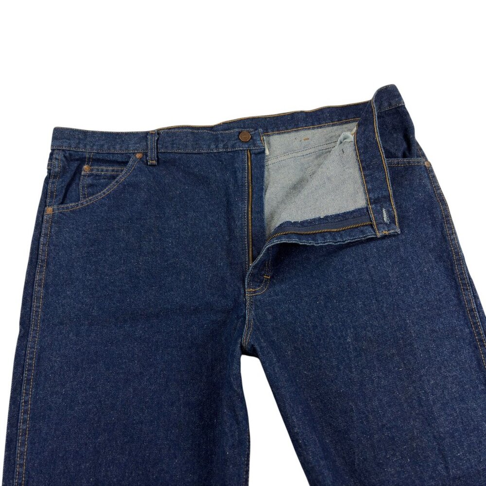 Vintage Sears Roebucks Jeans Mens 44 x 30 Straight Leg Dark Wash USA Made NOS